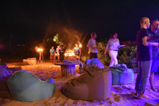 Elements Beach & Nature Resort in Kalpitiya:  BBQ at the Beach