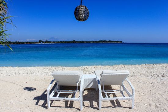 Mahamaya in Gili: Beach