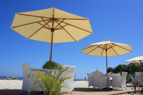 Mahamaya in Gili: Umbrellas