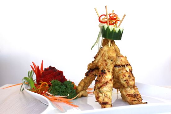 Mahamaya in Gili: Chicken satay