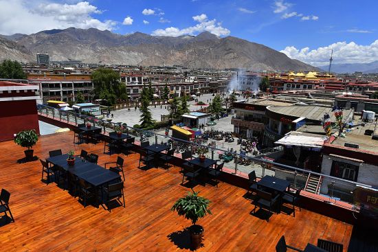 Thangka Hotel à Lhasa:  The Rooftop Lounge