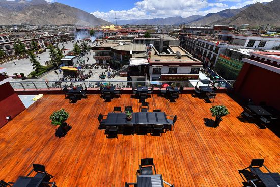 Thangka Hotel à Lhasa:  The Rooftop Lounge