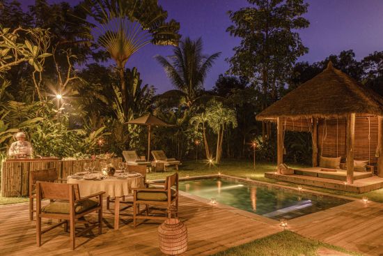 Phum Baitang in Siem Reap:  Pool Villa | Private Dinner
