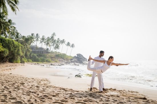 Anantara Peace Haven Tangalle Resort:  Beach Yoga