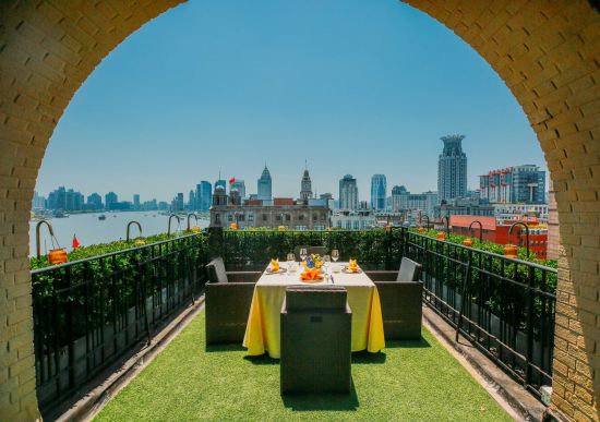 Fairmont Peace in Shanghai:  The Cathay Room Restaurant | terrace