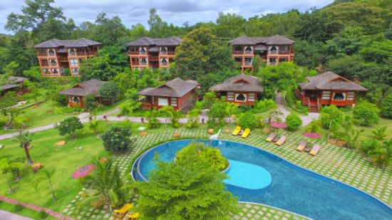 Popa Garden Resort à Bagan:  Aerial View