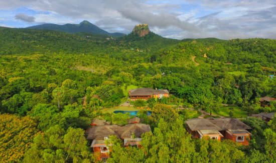 Popa Garden Resort à Bagan:  Aerial View