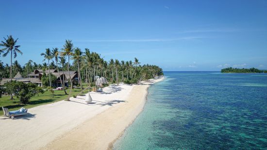 Nay Palad Hideaway in Siargao: Resort Beach View