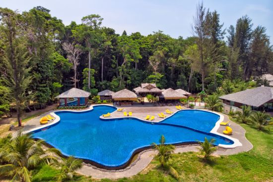 Borneo Eagle Resort à Kota Kinabalu:  Swimming Pool Aerial View