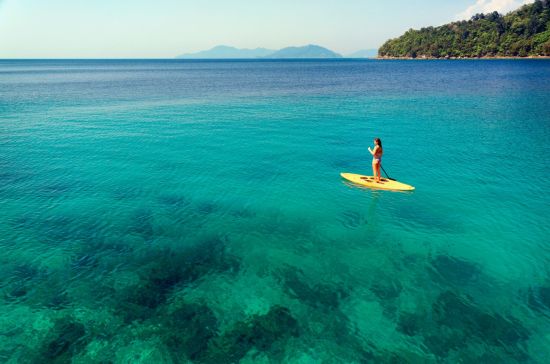 Bungaraya Island Resort in Kota Kinabalu: Stand Up Paddling