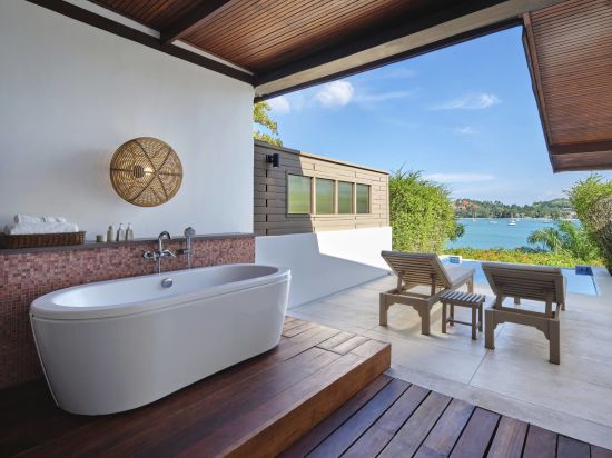 Garrya Tongsai Bay Samui in Ko Samui:  Seaview Hillside Pool Suite | Terrace with the view