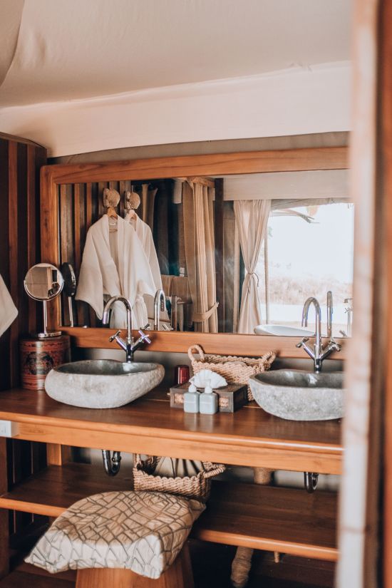 9 Hornbills Tented Camp à Ko Yao:  Bathroom