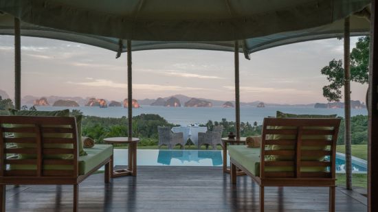 9 Hornbills Tented Camp à Ko Yao:  View from inside