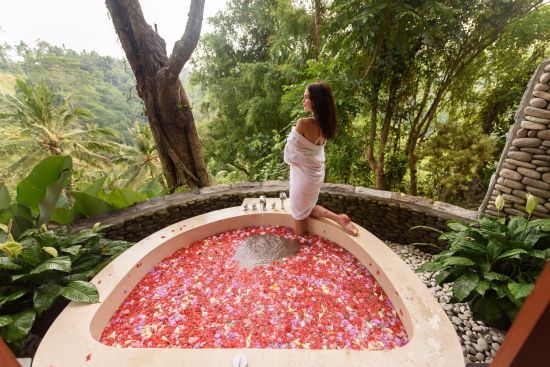 Jannata Resort & Spa à Ubud:  Champaka Spa | Jacuzzi