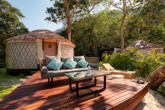 Awei Pila Resort in Mergui Archipel:  Beachfront Seaview