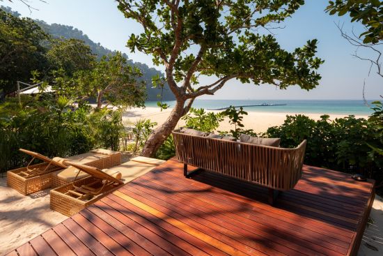 Awei Pila Resort in Mergui Archipel:  Beachfront Seaview