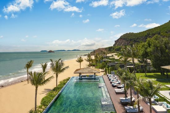 Anantara Quy Nhon Villas: Anantara Quy Nhon Villas Exterior View Beach Aerial View Pool