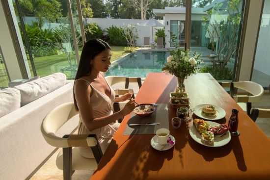 Escape Villas in Phuket:  in-room breakfast
