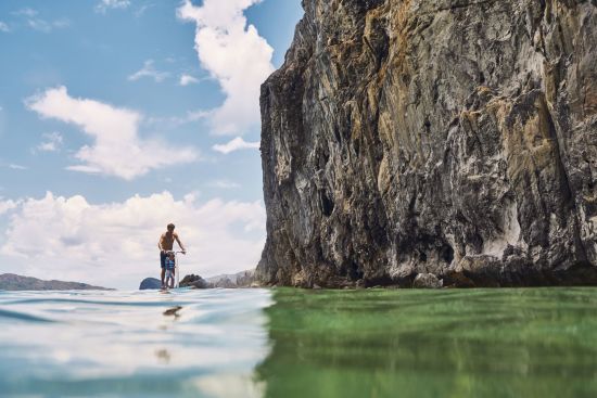 El Nido Resorts Miniloc Island in Palawan: Pedalboarding