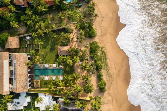 Kayaam House à Tangalle:  aerial view