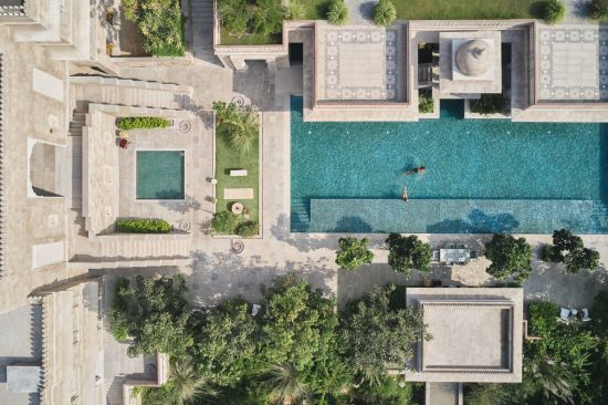 Six Senses Fort Barwara à Jaipur:  Areal view Rani Bagh