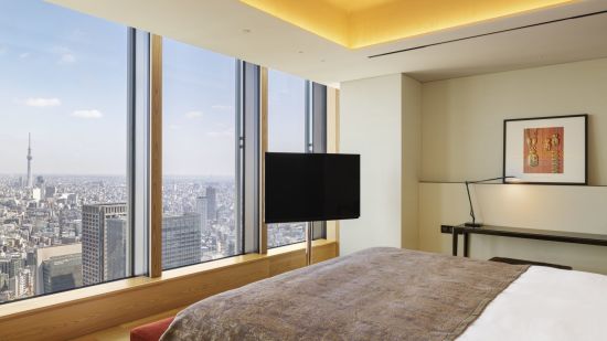 Bulgari Hotel Tokyo:  Superior view from bed