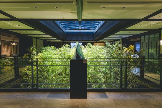 Dhawa Yura Kyoto: View to bamboo forest in the courtyard