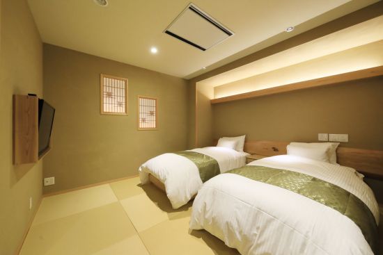 Ryokan Biyuyonado à Yudanaka:  Western Deluxe with open-air Onsen