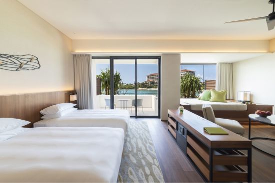 Hyatt Regency Seragaki Island, Okinawa:  1-BR Beach House | livingroom