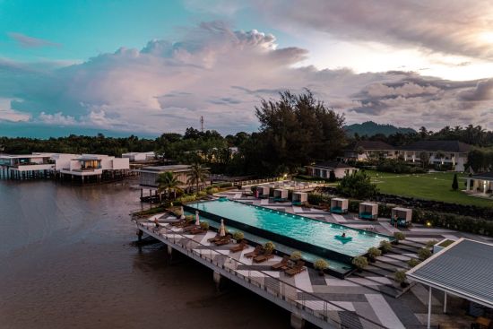 Cove 55 in Kuching:  beach: exterior: Cove 55 Sunset View