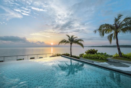 Cove 55 in Kuching:  Pool at Sunrise