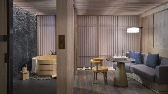 Okura Manila:  Hinoki-Yu Room