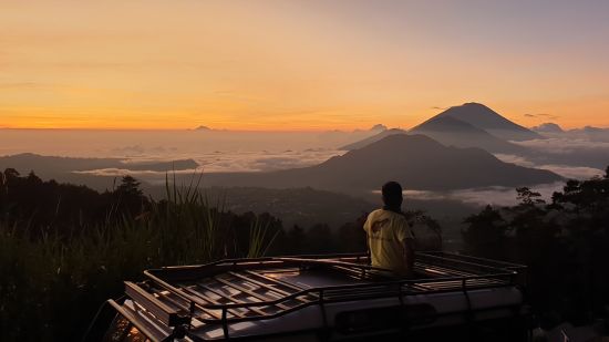 Balis stille Schönheiten ab Südbali: Volcano sunrise