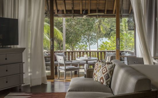 Four Seasons Resort in Langkawi:  Pavilion Partial Sea View Upper Floor