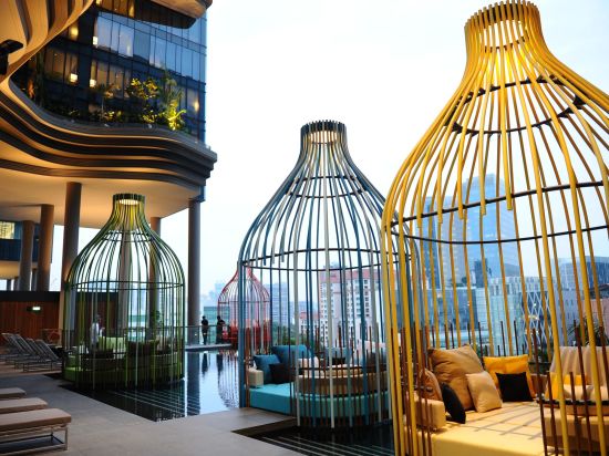 Parkroyal Collection Pickering à Singapour:  Wellness floor Cabanas