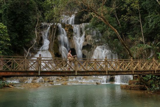 La Résidence Phou Vao in Luang Prabang: Waterfall