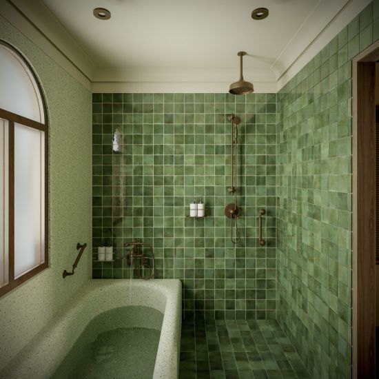 La Résidence Phou Vao in Luang Prabang: Garden Heritage Suite | Bathroom