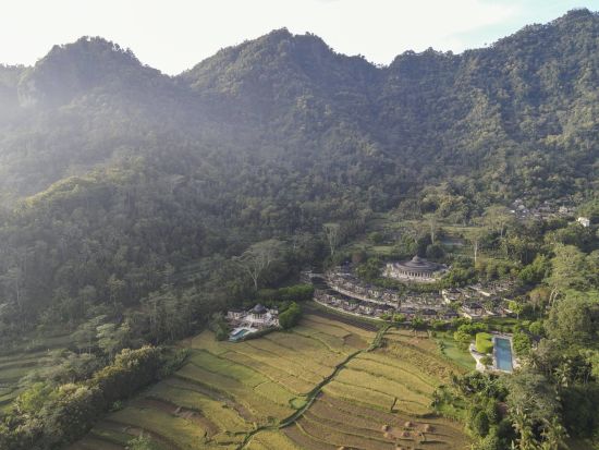 Amanjiwo à Yogyakarta:  Aerial view