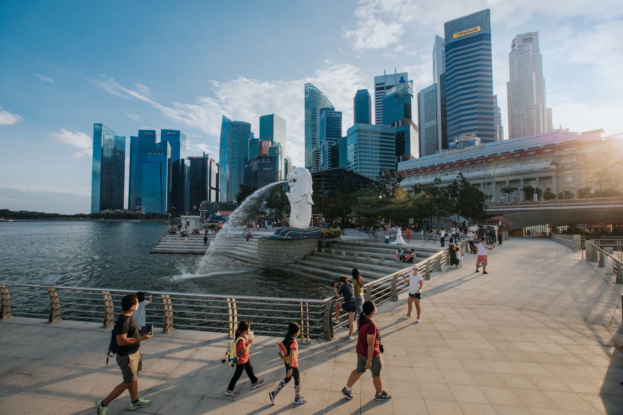 Tour de ville de Singapour: Merlion Park