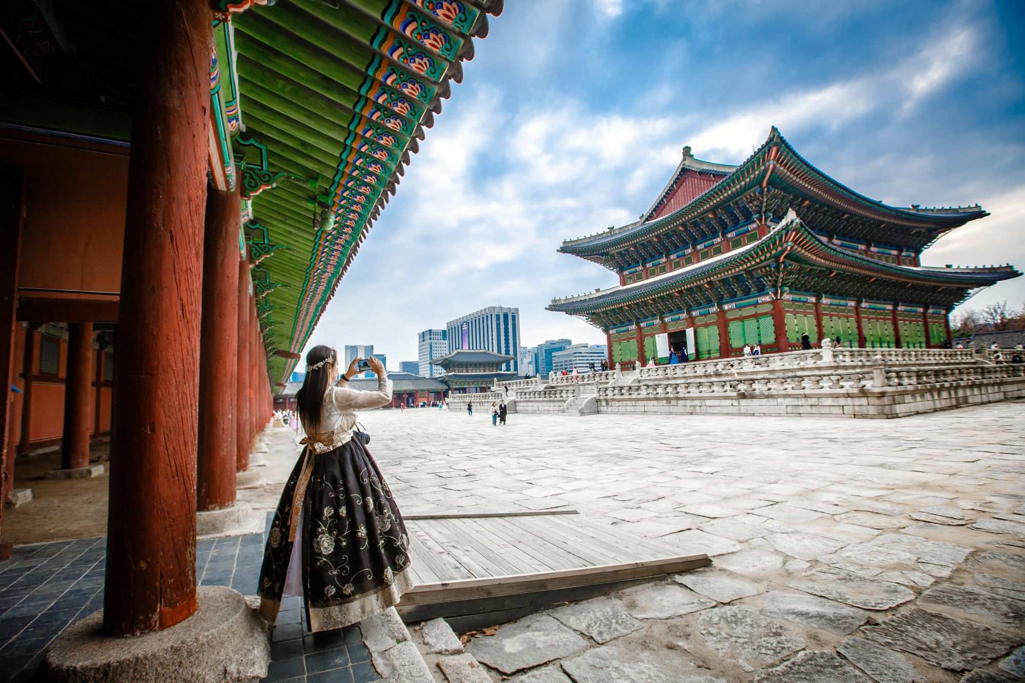 Südkorea K-Style ab Seoul: Taking picture of Gyeongbokgung Palace