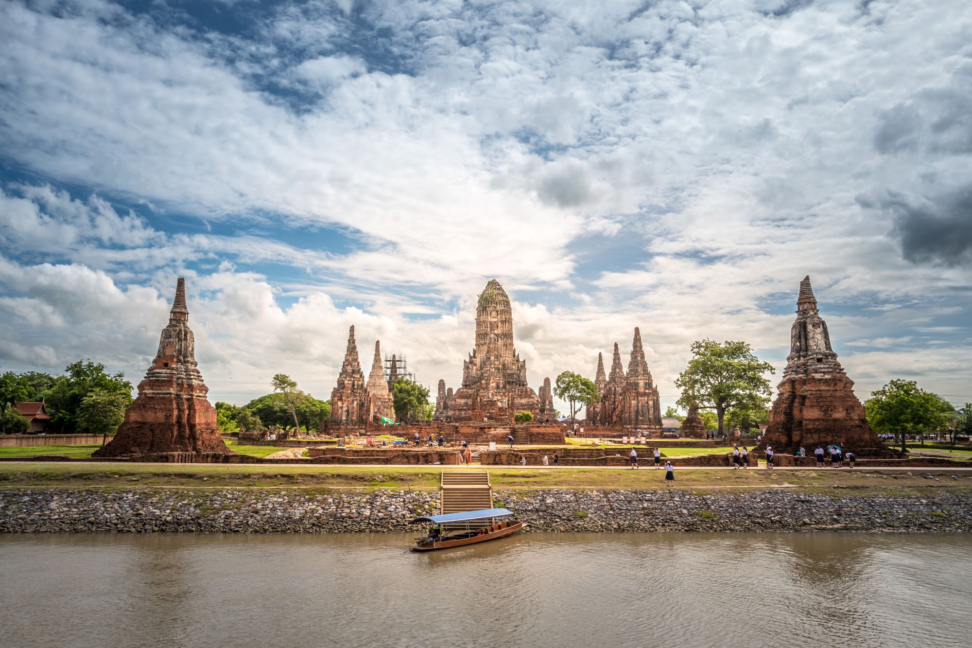 Ayutthaya avec le «Grand Pearl» à Bangkok: Ayutthaya Wat Chai Wattanaram