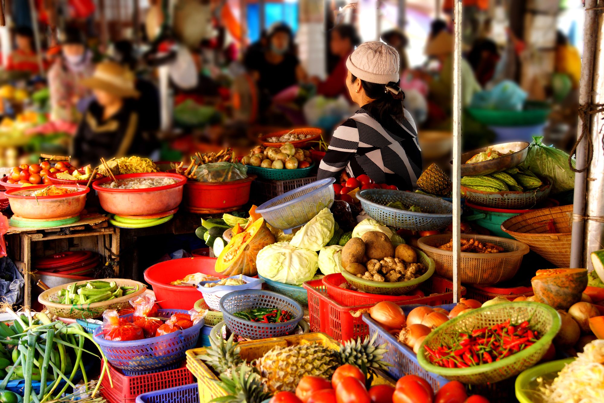 Les hauts lieux du Vietnam de Hanoi: Hoi An: Market