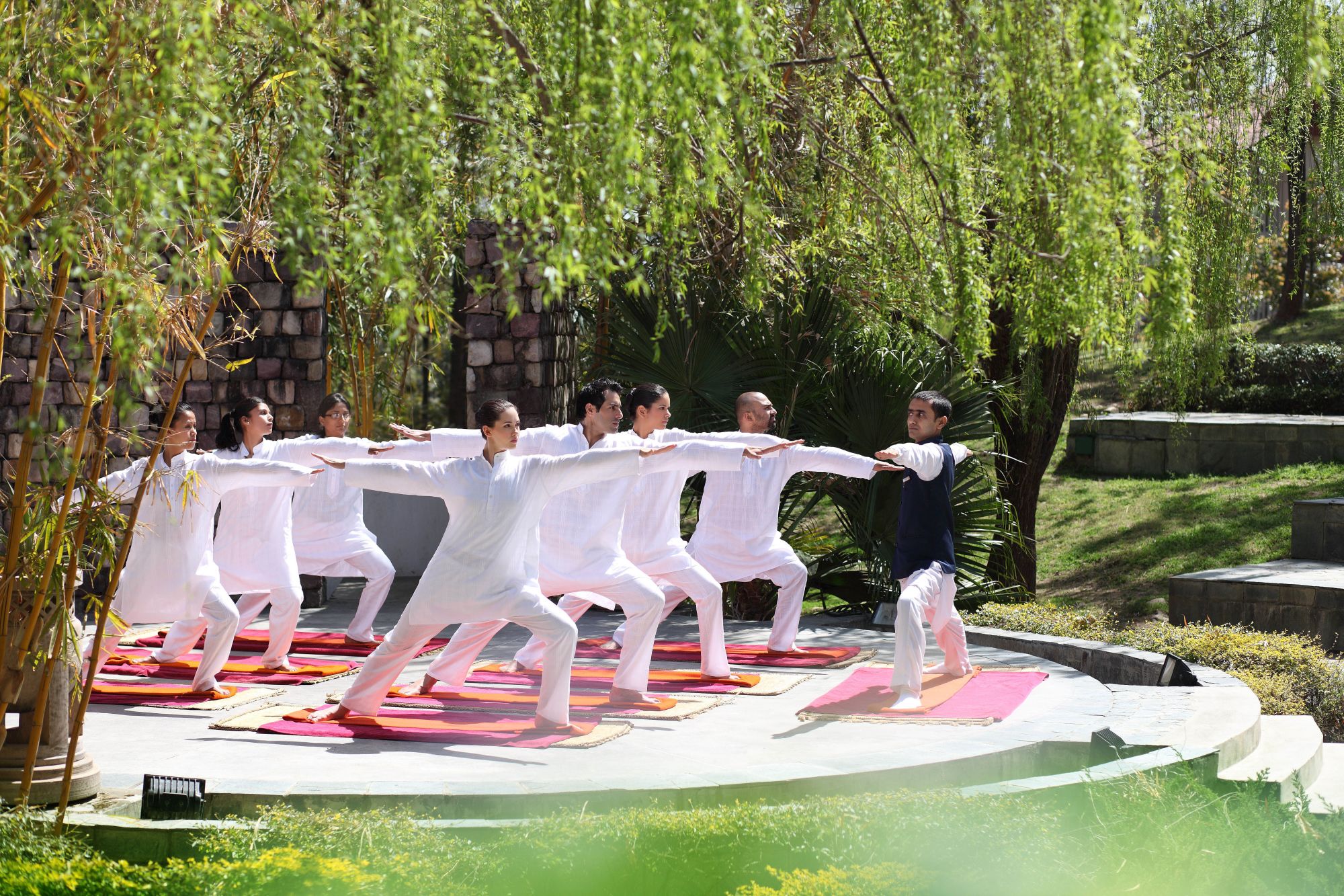 Ananda in the Himalayas in Rishikesh: Group Yoga Amphitheatre