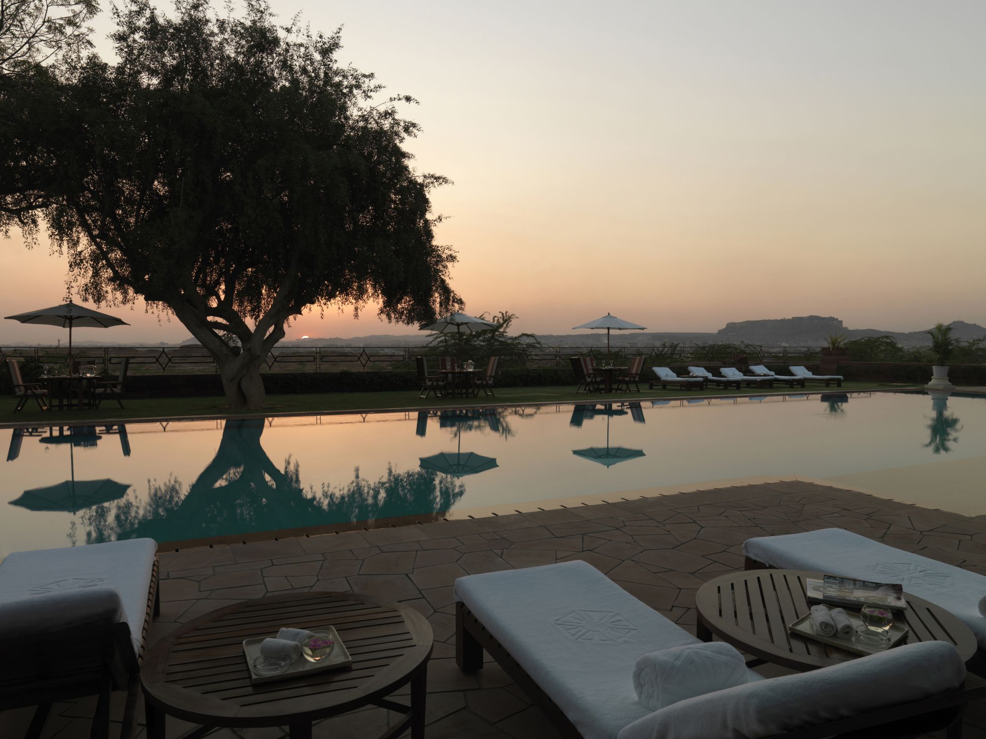 Umaid Bhawan Palace à Jodhpur: Swimmingpool
