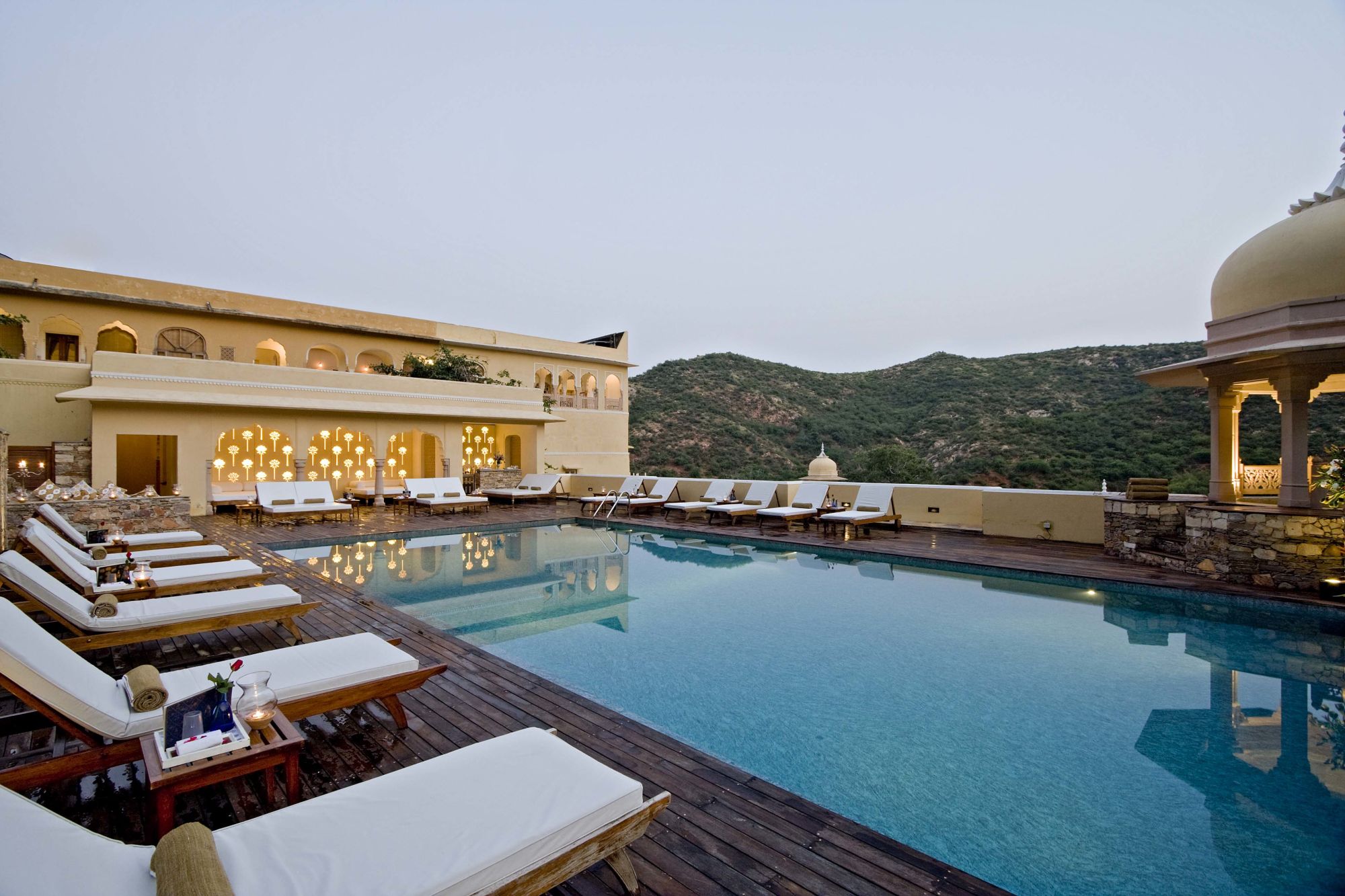 Samode Palace in Jaipur: Infinity pool