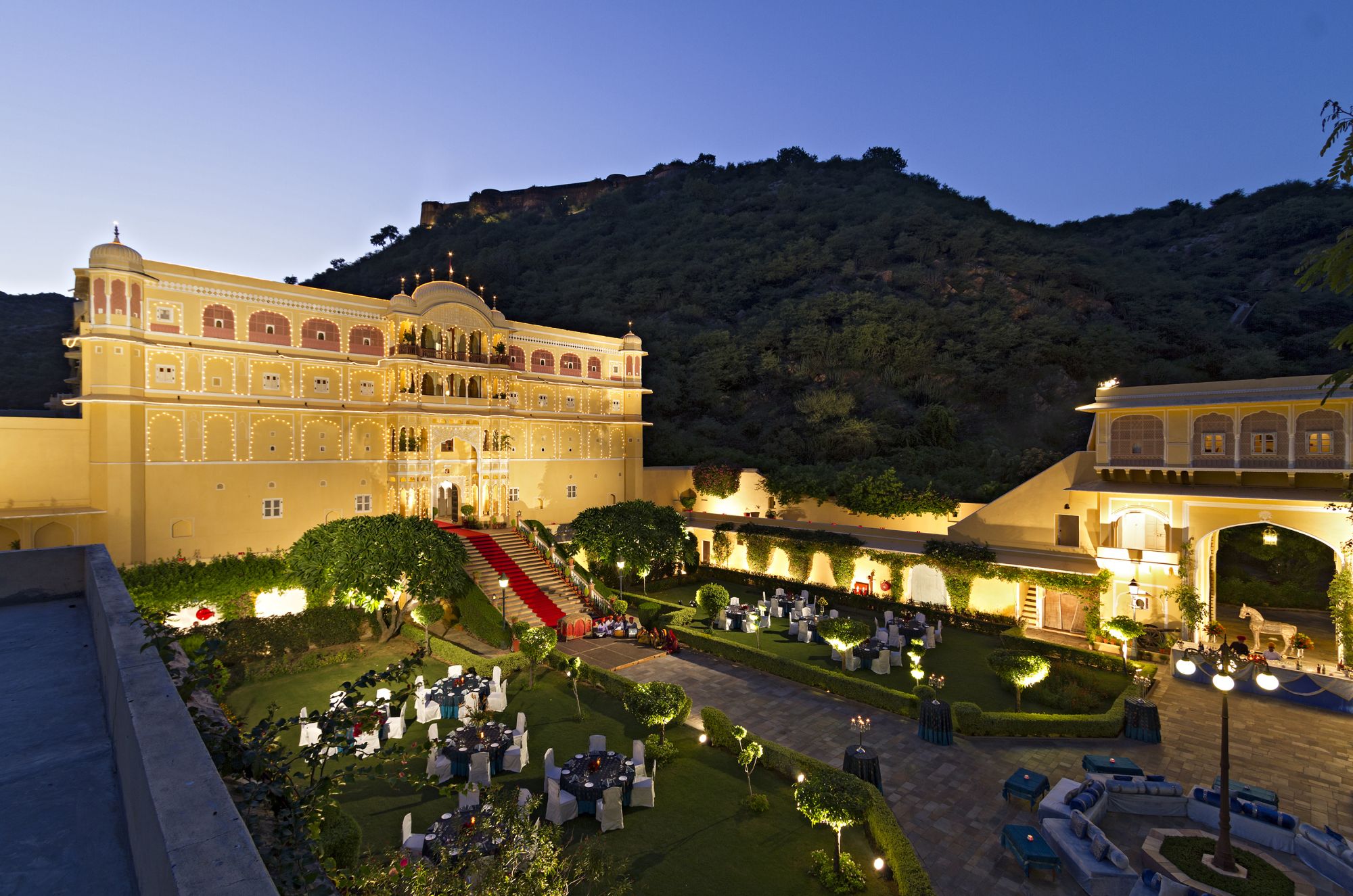 Samode Palace in Jaipur: Night Shot