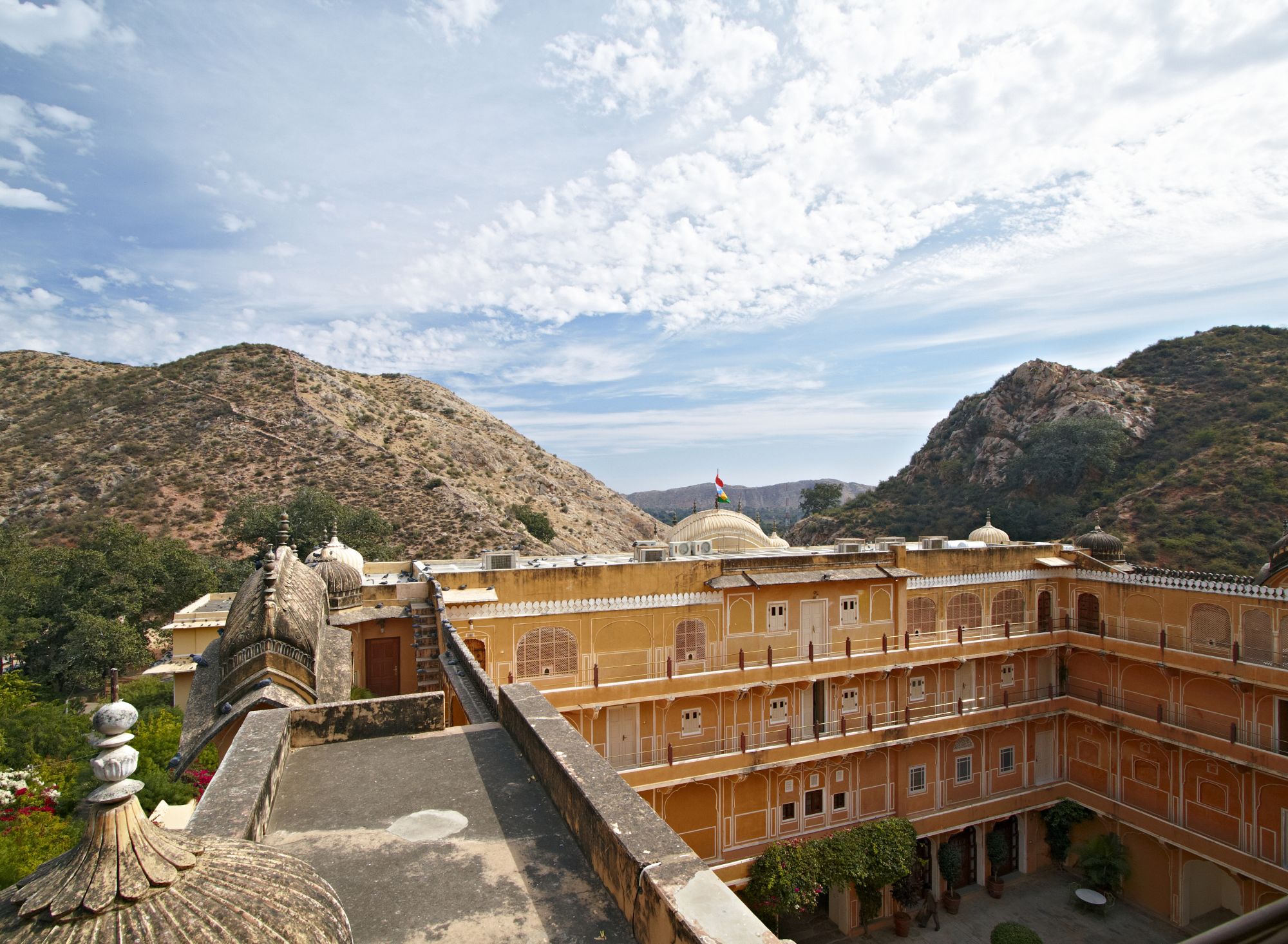 Samode Palace in Jaipur: View from above