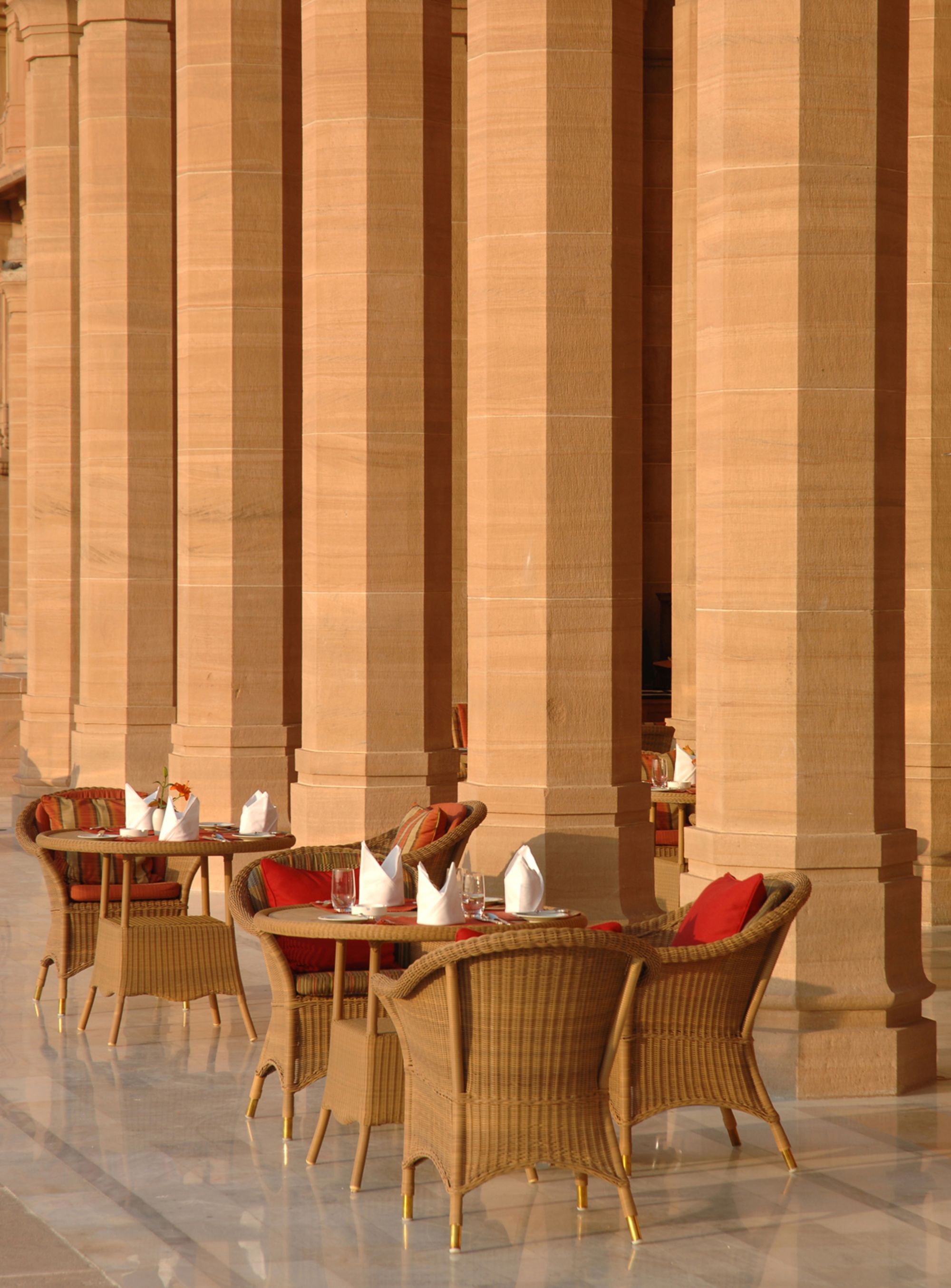 Umaid Bhawan Palace à Jodhpur: Restaurant Terrace