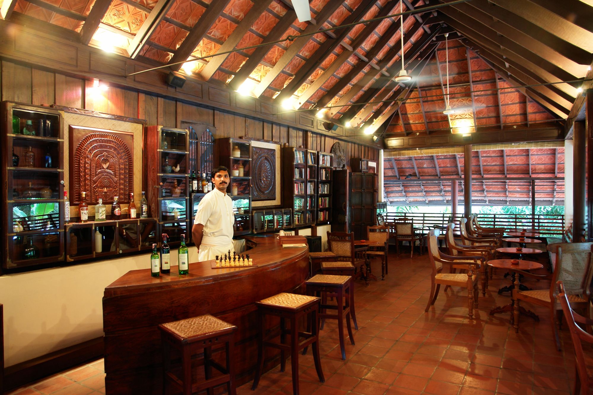 Coconut Lagoon in Kumarakom:  Bar