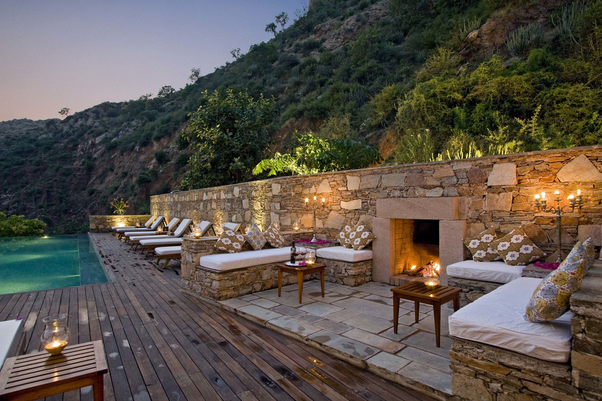 Samode Palace in Jaipur: Infinity pool